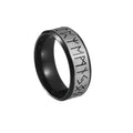 Stainless Steel Nordic Viking Rune Ring Mens Viking Ring Runes Words Odin Norse Viking Amulet RETRO Rings Jewelry